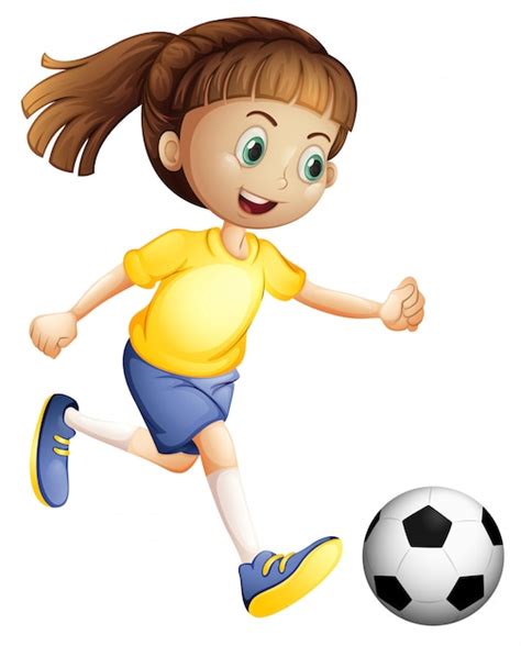 Girl Soccer Cartoon Images Free Download On Freepik