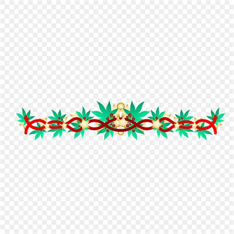 Christmas Divider Vector Png Images Christmas Ribbon Dividing Line