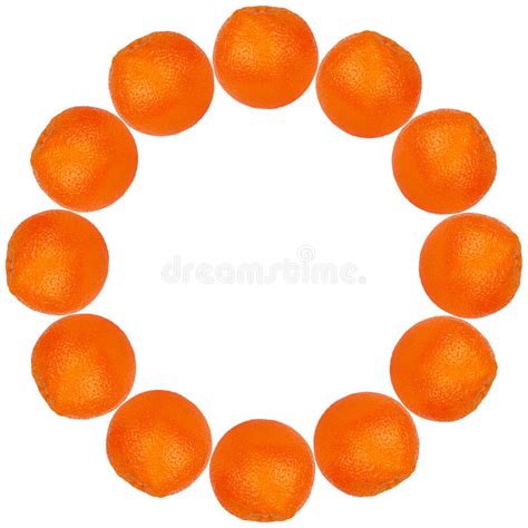 Orange In A Circle Stock Image Image Of Freshness Studio 36385077