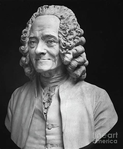 Bust Of Voltaire Marble By Houdon Sculpture By Jean Antoine Houdon