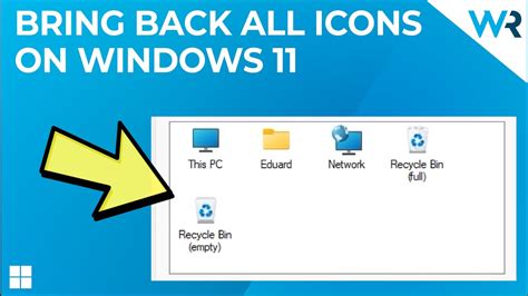 How To Bring Back The Old Desktop Icons On Windows 11 Youtube