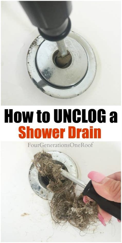 How To Unclog A Shower Drain In 5 Minutes Shower Drain Unclogger