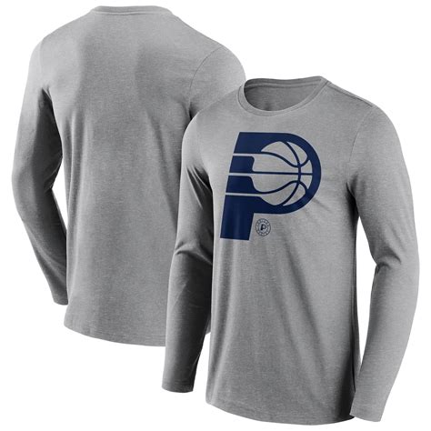 Mens Indiana Pacers Mono Logo Long Sleeve T Shirt Rebel Sport