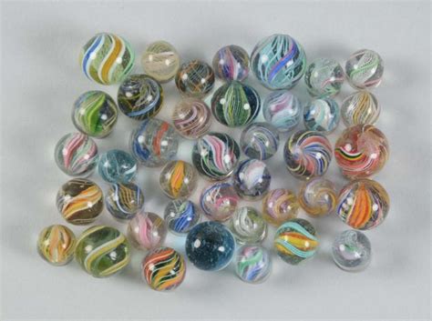 Lot Detail Lot Of Handmade Marbles