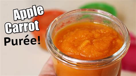Making homemade baby food is fun and rewarding. Homemade Baby Food Recipes Apple Carrot Puree! - YouTube