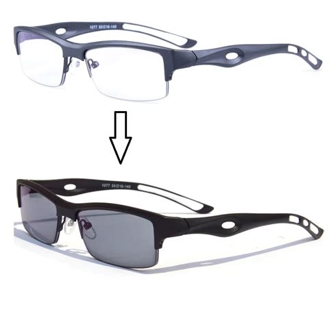 Vazrobe Photochromic Prescription Glasses Men Transition Chameleon Uv400 Tr90 Spectacles