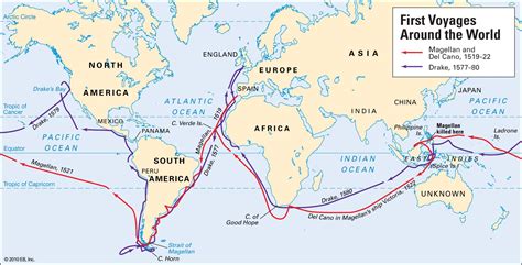 Map Of Explorers Routes Models Of The Universe Ferdinand Magellan