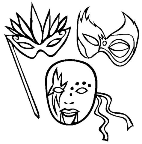 Here's a simple activity for mardi gras that will keep the kids busy for a while, and hopefully encourage a little reading! Different Types Of Mardi Gras Mask Coloring Page ...