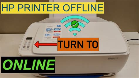 Hp Printer Offline How To Turn It Online Youtube