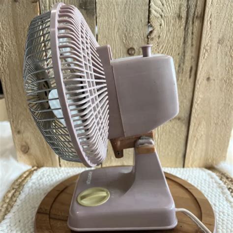 Advantage Vintage Oscillating Fan Desk Fan Speed Purple