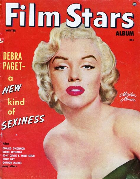 the cover of film stars magazine featuring marilyn monroe