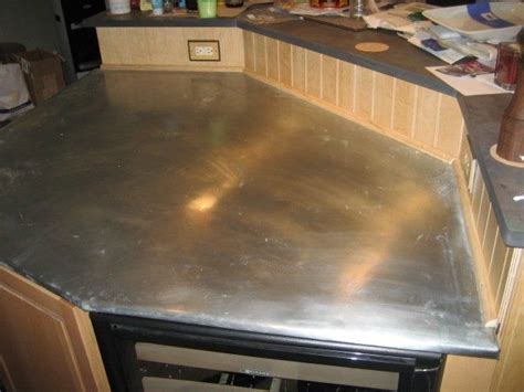 There's a reason professional chefs have relied on metal countertops for decades: Hand Made Zinc Countertop by Matthew Weinberger Metalsmith | CustomMade.com