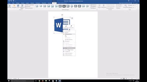 Schreibe einen kommentar zu ein bild in word bewegen. Word 2016 Bilder verschieben - YouTube