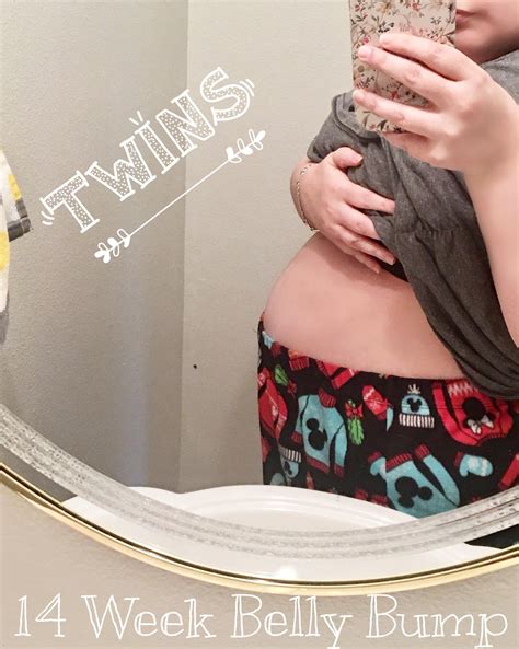 14 Week Baby Bump Twins Budget Savvy Diva