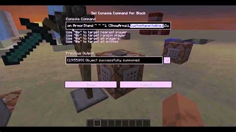Minecraft Command Blocks Armor Stands Youtube