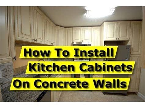 Follow these steps for best results when you hang kitchen cabinets as part of a remodeling project. How To Install Kitchen Cabinets On Concrete Brick Walls ...