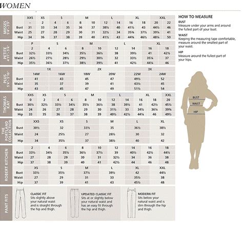 Clothing Size Chart Gallery Of Chart 2019