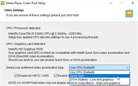 The windows 10 codec pack supports almost every compression package codec components: Download Media Player Codec Pack (64/32 bit) for Windows 10 PC. Free