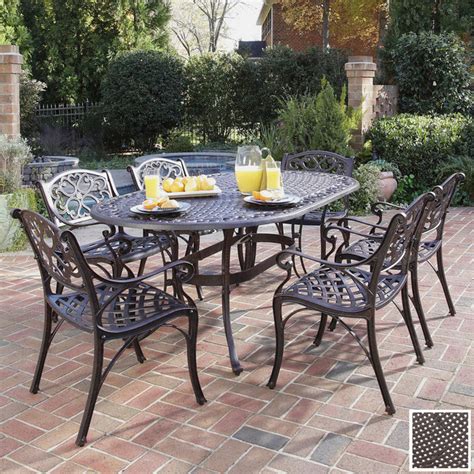 Home Styles Biscayne 7 Piece Patio Dining Set Traditional Patio