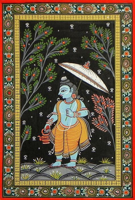 Vaman Avatar Fifth Incarnation Of Lord Vishnu Indian Art Paintings
