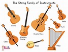 String Instruments List - Reading adventures for kids ages 3 to 5