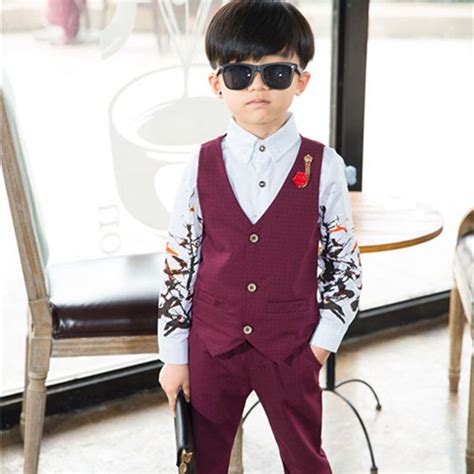 2 3 4 5 6 8 Years Baby Boys Gentleman Clothing Sets Boy Small Dress