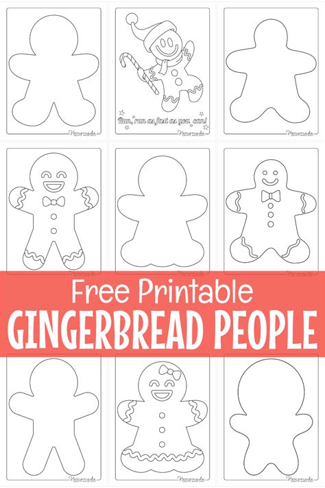 Free Printable Gingerbread Man Templates And Coloring Pages