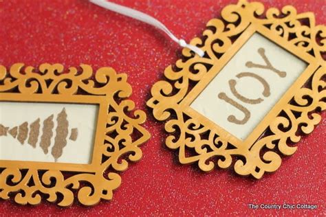 Diy Gold Frame Ornament Angie Holden The Country Chic Cottage
