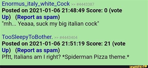 enormus italy white cock posted on 2021 01 06 score 0 vote up report as spam mh yeaaa