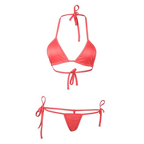 Buy Women S T Back Extreme Micro Bikini String Bra Panty Lingerie Set Online At Desertcartindia