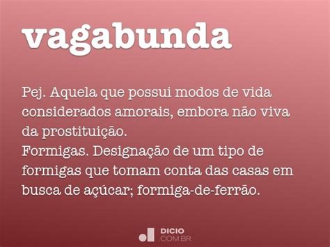 Vagabunda Dicio Dicionário Online De Português