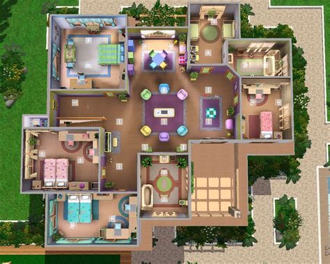 Planos Arquitectonicos Casas Modernas Sims 4 Planos