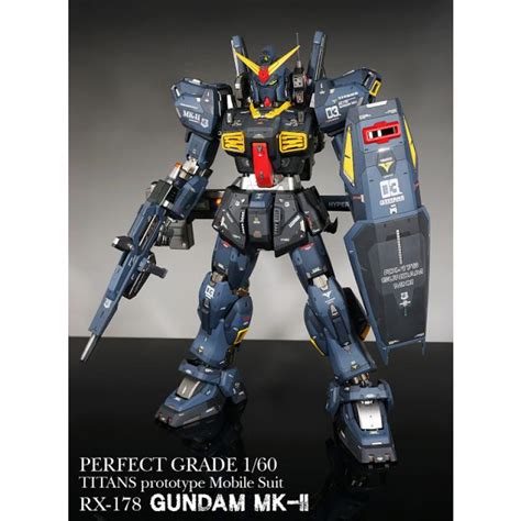 Pg 160 Rx 178 Gundam Mk Ii Titans Color Bandai Gundam Models Kits