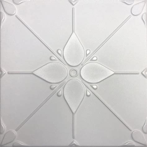 White Styrofoam Ceiling Tile Joy Package Of 8 Ceiling Tiles Walmart