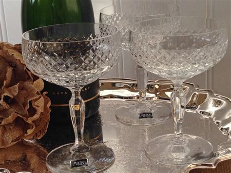 Set Of 6 Crystal Mikasa Champagne Coupe Cocktail By Redouxchic