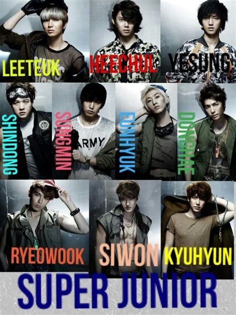 Super Junior Members Names