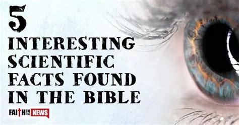 5 Interesting Scientific Facts Found In The Bible Faith In The News