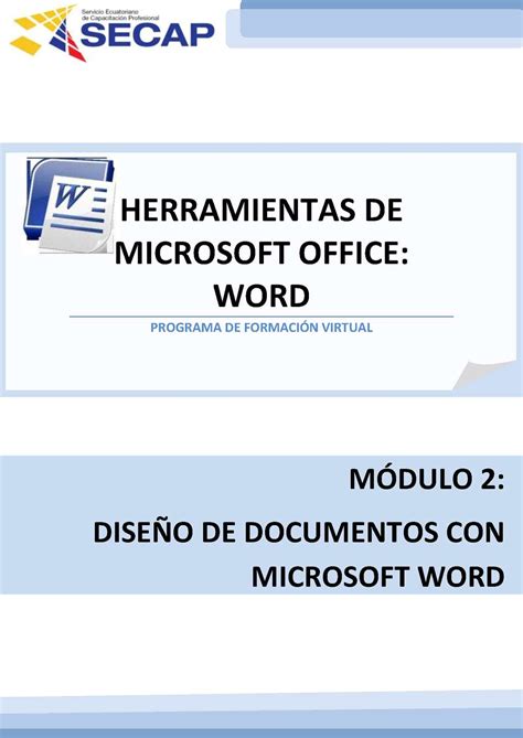 Calaméo El Diseño De Documentos Con Microsoft Word
