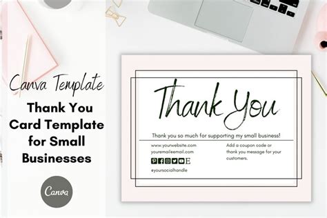 Free Printable Thank You Cards For Business Chicfetti 44 Off