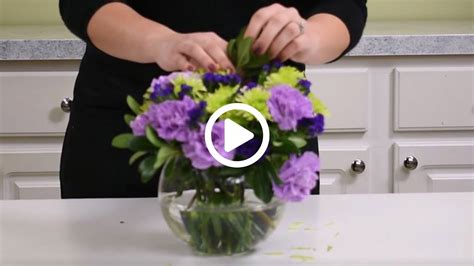 How To Make A Simple Carnation Centerpiece Youtube