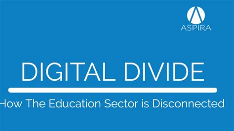 Digital Divide How The Education Sector Is Disconnected Youtube