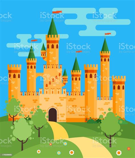 Fairytale Castle Illustration Stock Illustration Download Image Now