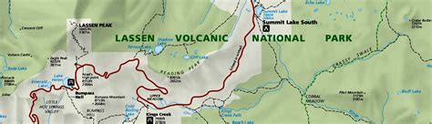 Map Of Lassen Volcanic Park Junkiepark Junkie