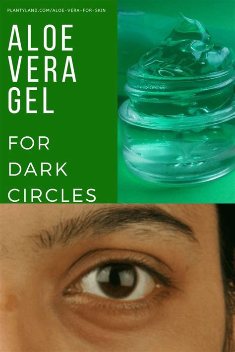 How To Apply Aloe Vera Gel To Remove Dark Circles Aloe Vera For Skin