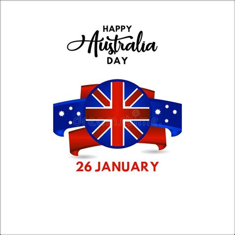 Happy Australia Day Vector Design Illustration Stock Vector Illustration Of Poster Australian