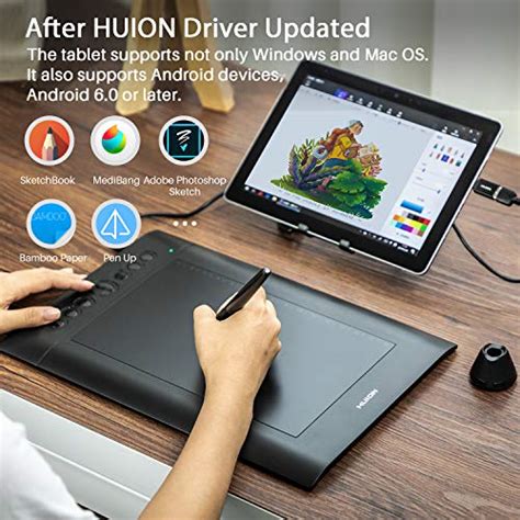 Huion h610pro v2 graphics pen tablet. Huion H610 Pro V2 Graphic Drawing Tablet Android Supported ...