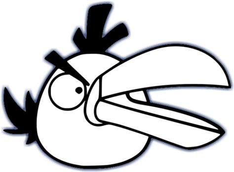 Angry Birds Black And White Agry Birds Coloring Pages Clipart Full