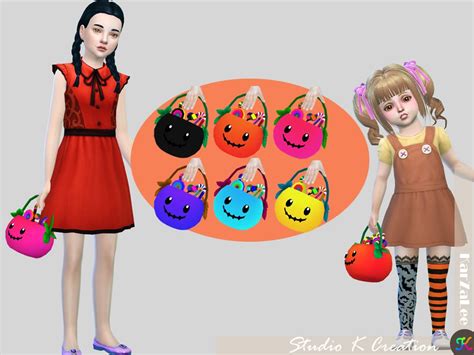 Pumpkin Basket Acc Ts4cc Studio K Creation Sims 4 Sims 4 Toddler