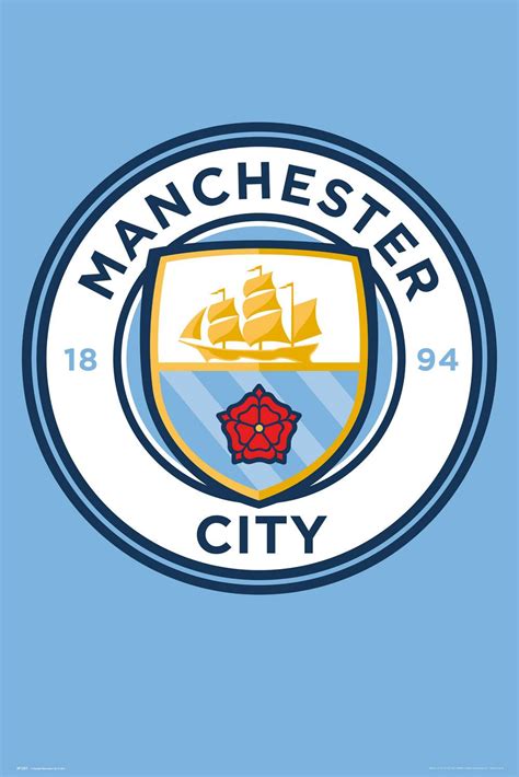 Kaufe Manchester City Club Crest Maxi Poster 61x915cm