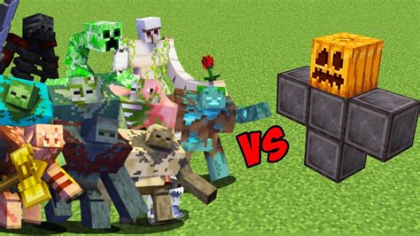 Netherite Golem Vs All Mutants Mobs Nether Golem Vs Every Mutant Mobs